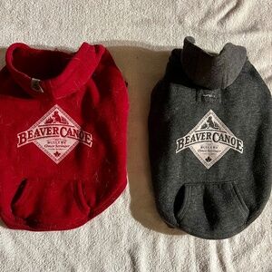2 Beaver Canoe Sweaters for dogs